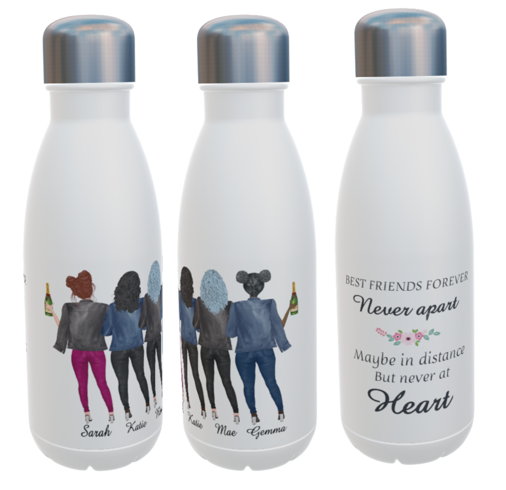 4 Best Friends Forever Water Bottle - Click Image to Close